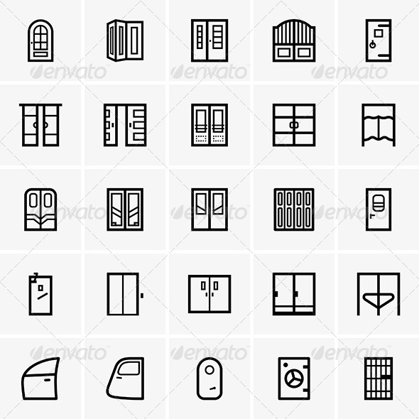 Door Icons - Buildings Objects