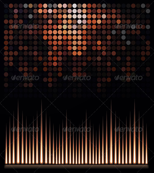 Abstract Music Equalizer - Media Technology
