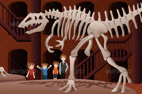 Kids on a Field Trip to a Museum - People Characters