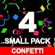 4 Confetti Small Pack - VideoHive Item for Sale