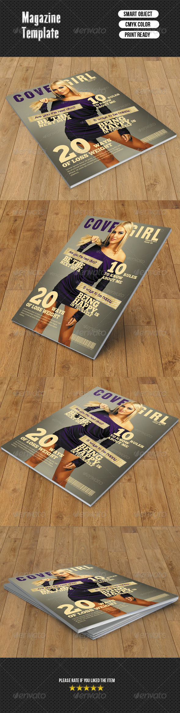 Fashion Magazine Cover - Magazines Print Templates