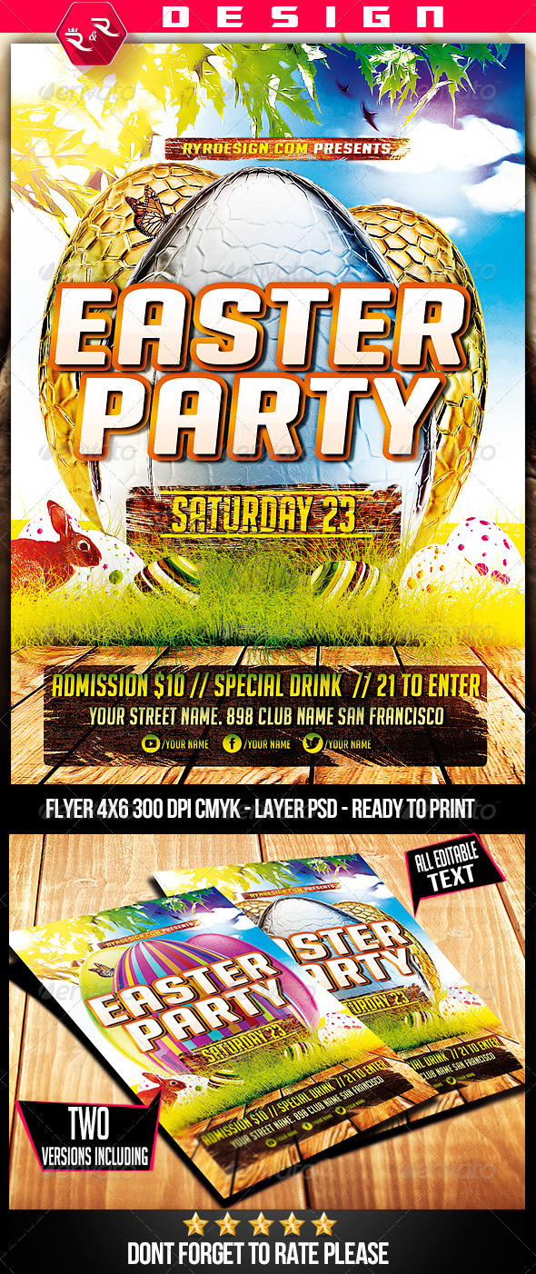 Easter Flyer Template - Holidays Events