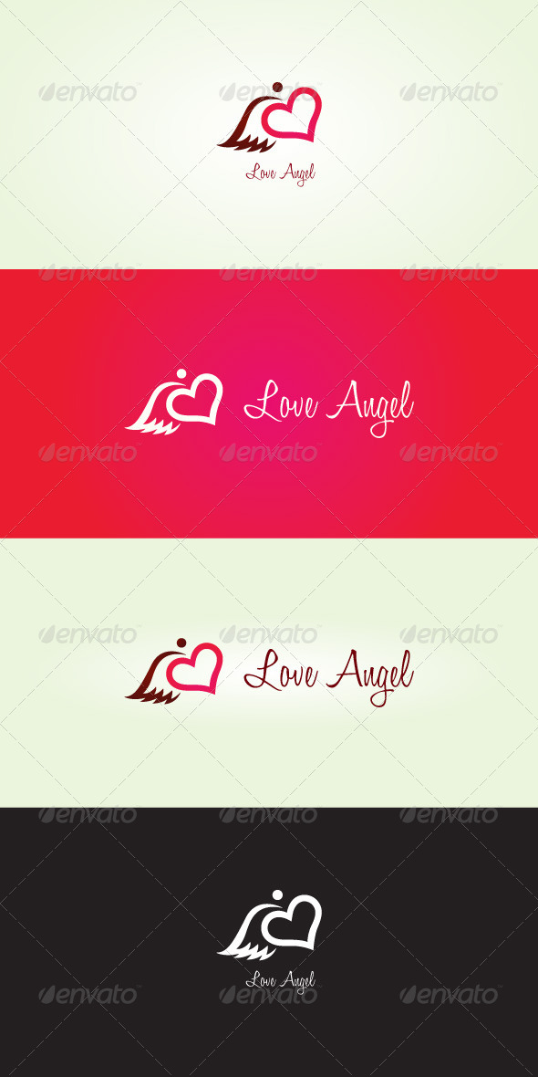 Love Angel Stock Logo Template - Symbols Logo Templates