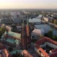 Flying Above Oder River In European City - Wroclaw, Poland - VideoHive Item for Sale