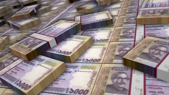 Bangladeshi Taka money banknote pack loop alt