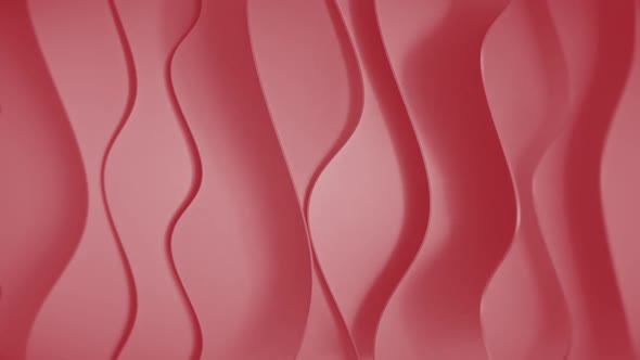Red Abstract Wavy Shapes Corporate Background