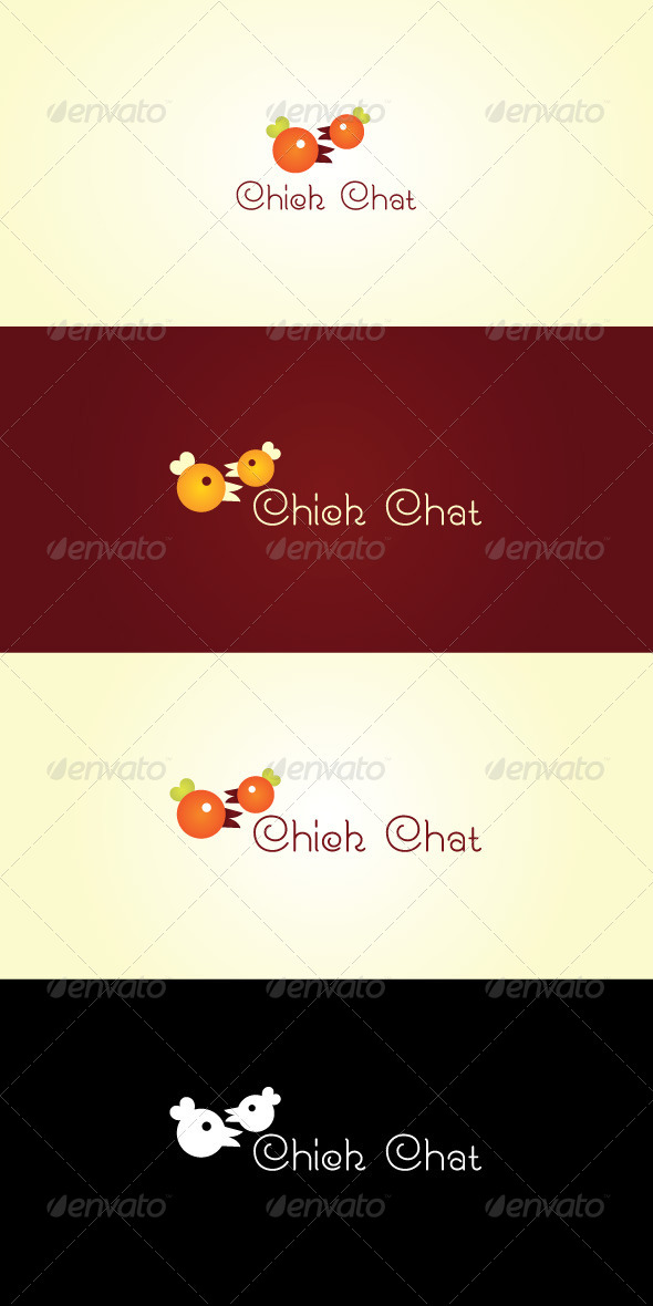 Chick Chat Stock Logo Template - Nature Logo Templates
