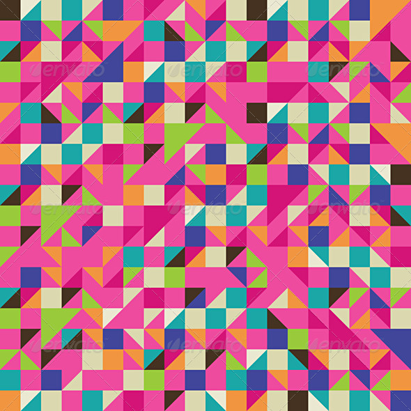 Colorful Illustration of Mosaic - Abstract Conceptual
