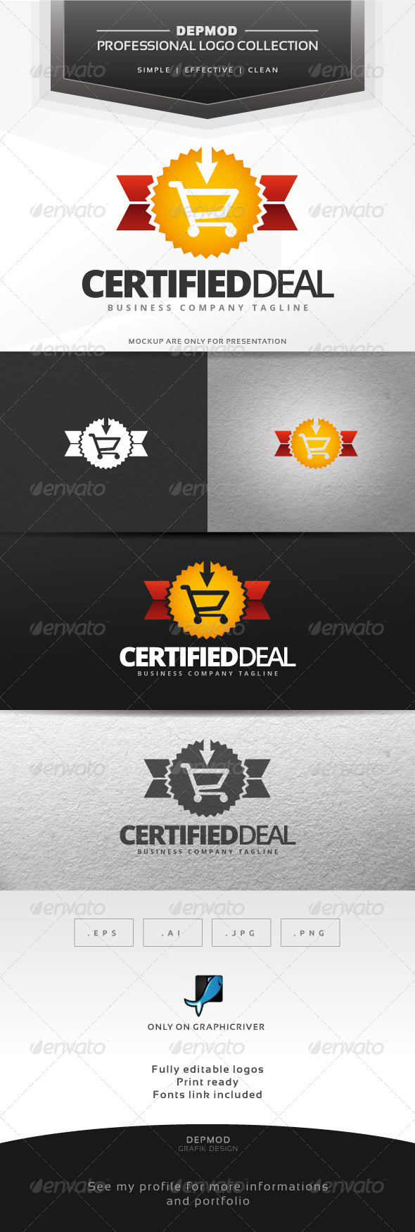 Certified Deal Logo - Symbols Logo Templates