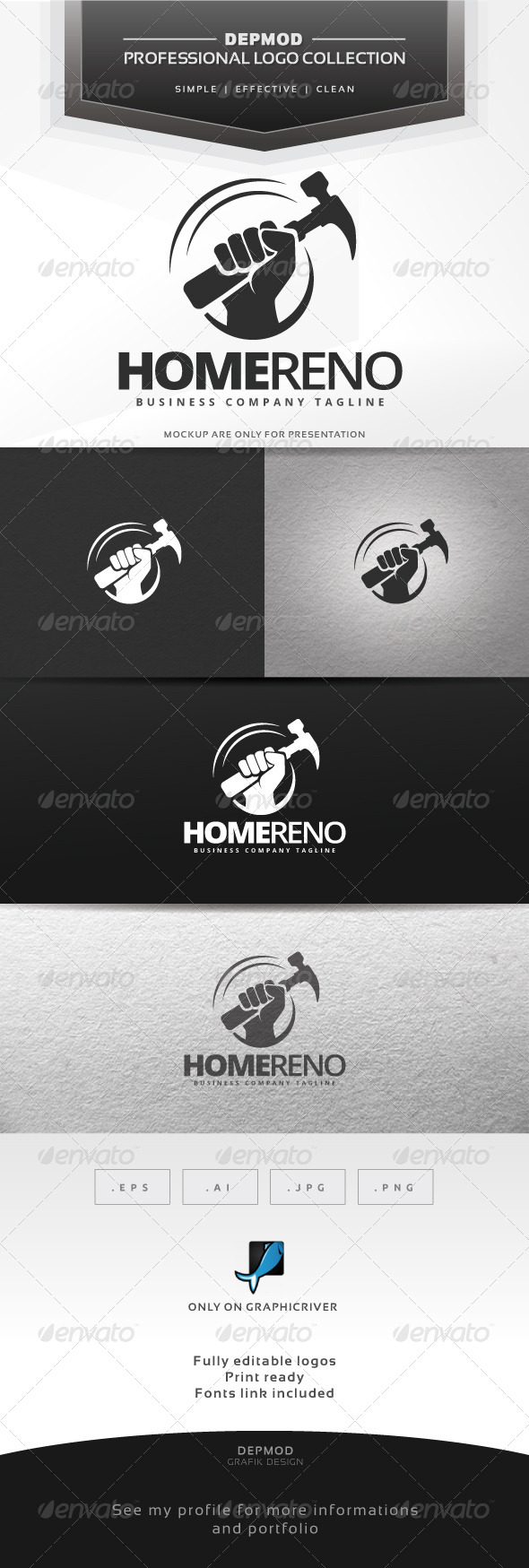 Home Reno Logo - Symbols Logo Templates