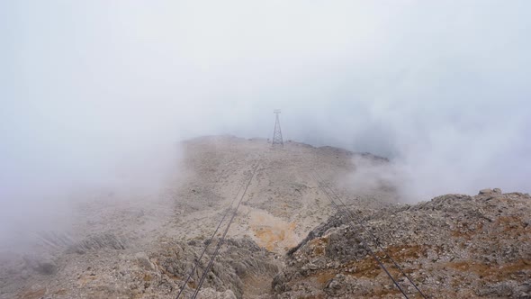 Turkish Tahtali Mountain in the Clouds alt