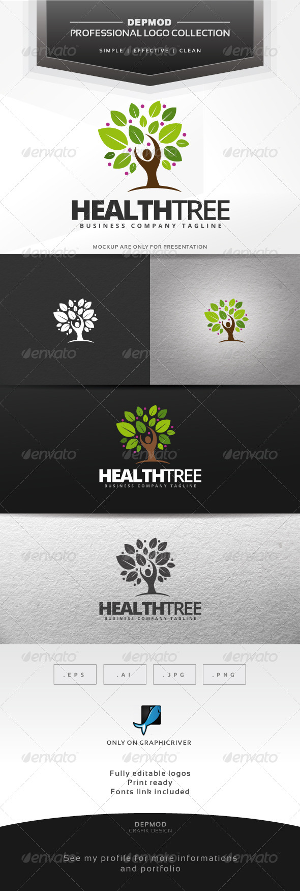 Health Tree Logo - Symbols Logo Templates