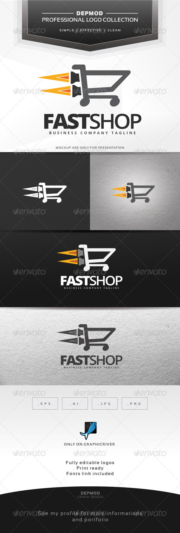 Fast Shop V.02 Logo - Symbols Logo Templates