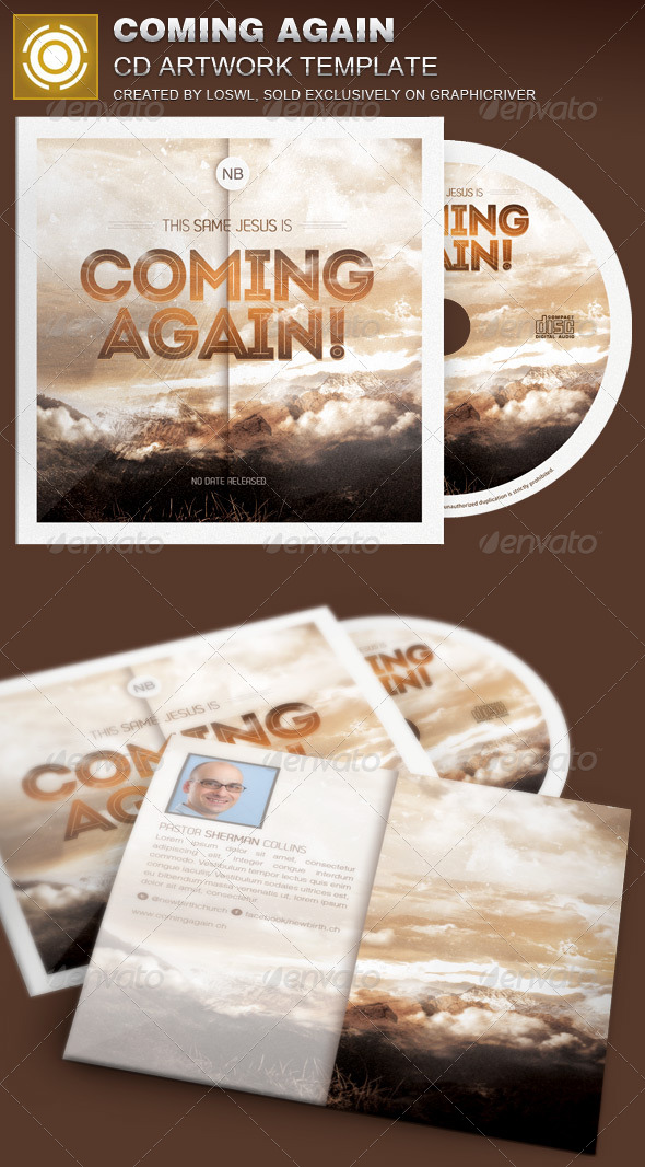 Coming Again CD Artwork Template - CD & DVD Artwork Print Templates