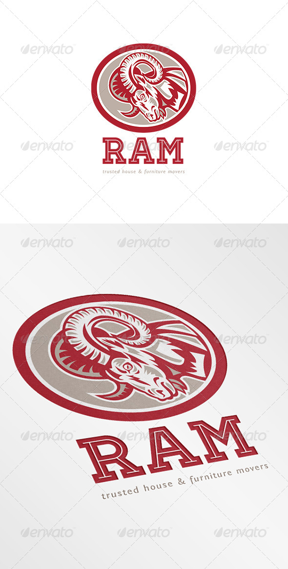 Ram Trusted House and Furniture Movers Logo - Animals Logo Templates