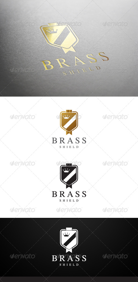 Brass Shield Logo - Crests Logo Templates