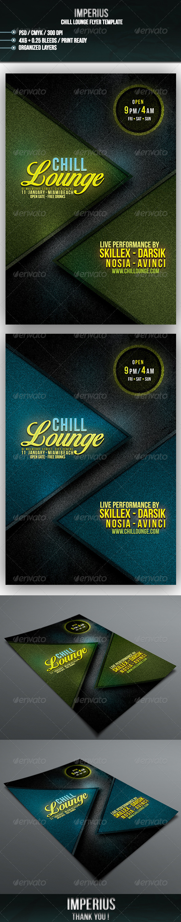 Chill Lounge Flyer - Flyers Print Templates