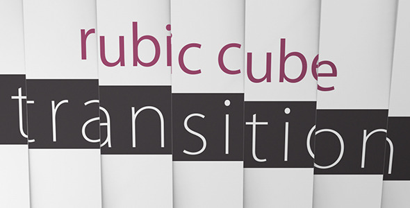 Rubic Cube Transition - VideoHive 7068669
