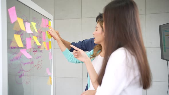 Young asian entrepreneur startup meeting in office for discuss new business model for next project o alt