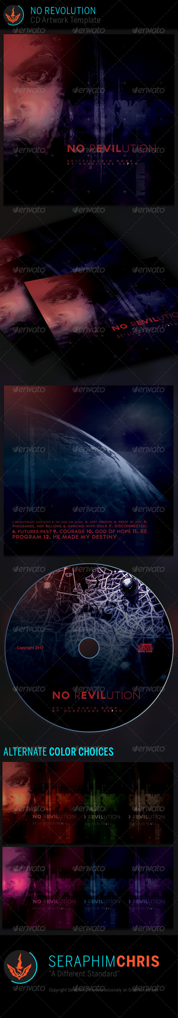 No Revolution: CD Artwork Template - CD & DVD Artwork Print Templates