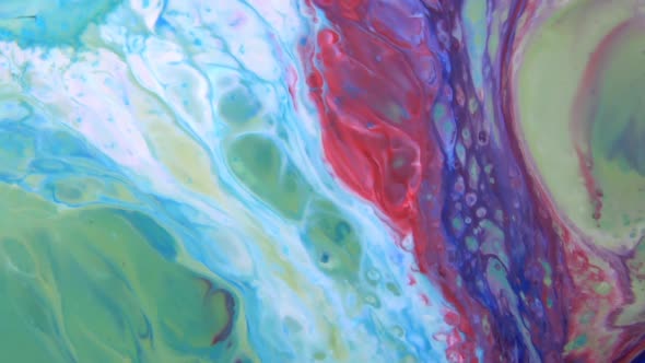 Liquid Colorful Paint Pattens Mix In Slow Motion  alt