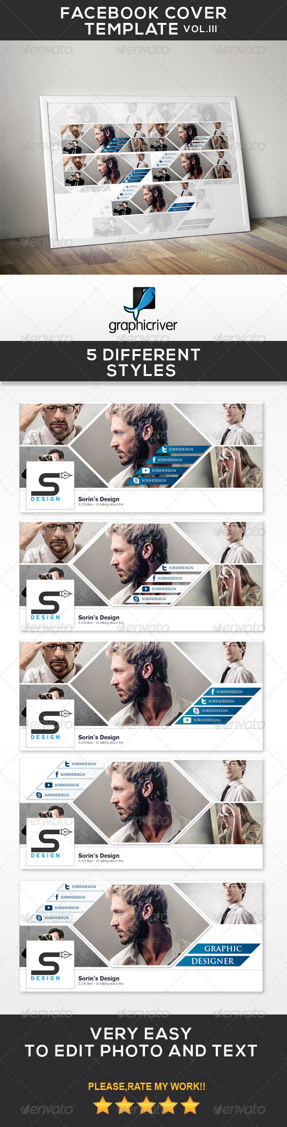 Facebook Cover Template Vol.III - Facebook Timeline Covers Social Media