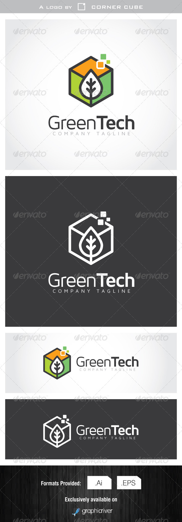 Green Tech Logo - Logo Templates