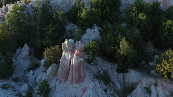 Flight Over Natural Rock Formation Fenomen  Stone Wedding alt