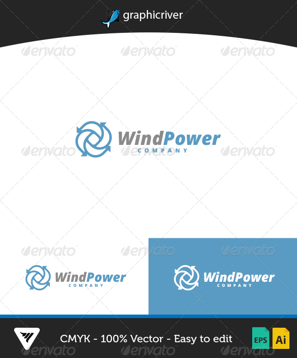 WindPower Logo - Logo Templates