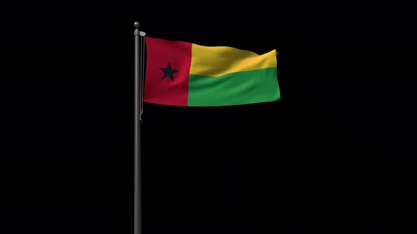 Guinea Bissau  Flag With Alpha 4K alt