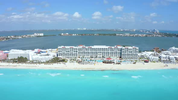 Beautiful Aerial View of the Beaches in Mexico Near Cancun Playa Del Carmen alt