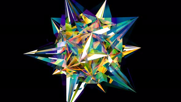 Rainbow Star Object Intro Able to Loop Seamless alt