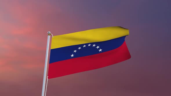 Flag Of Venezuela Waving alt