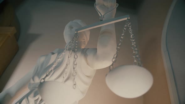 statue of liberty in the courtroom