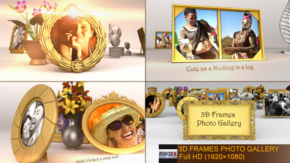 3D Frames Photo - VideoHive 7085311