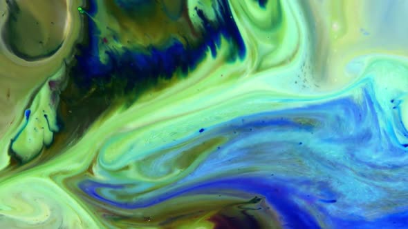 Abstract Paint Spreads And Swirling Texture 159