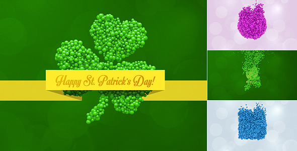 Happy St. Patrick's Day Greeting Card Logo Reveal