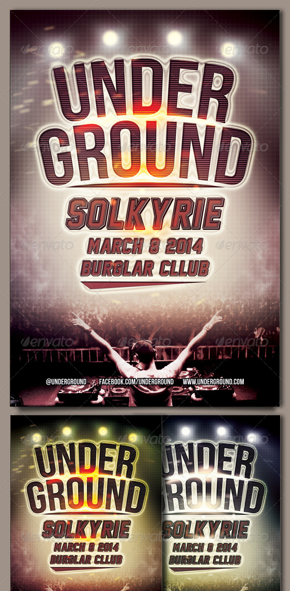 Underground Flyer Template - Events Flyers