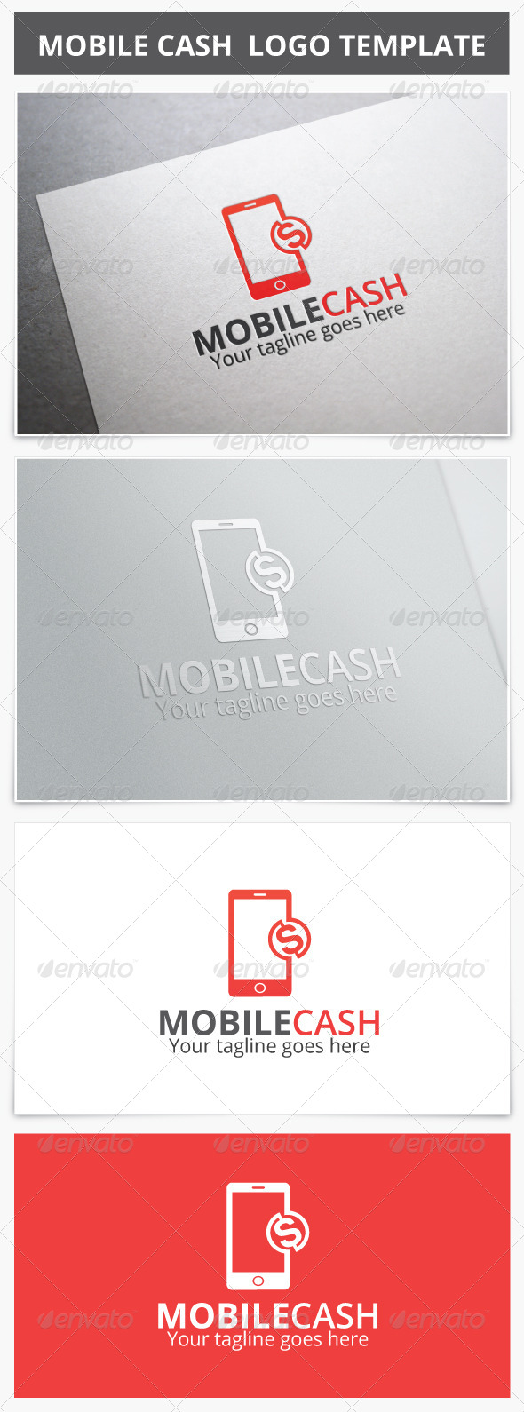 Mobile Cash Logo - Objects Logo Templates