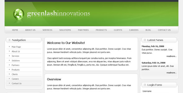 Greenlash Innovation - ThemeForest 30073