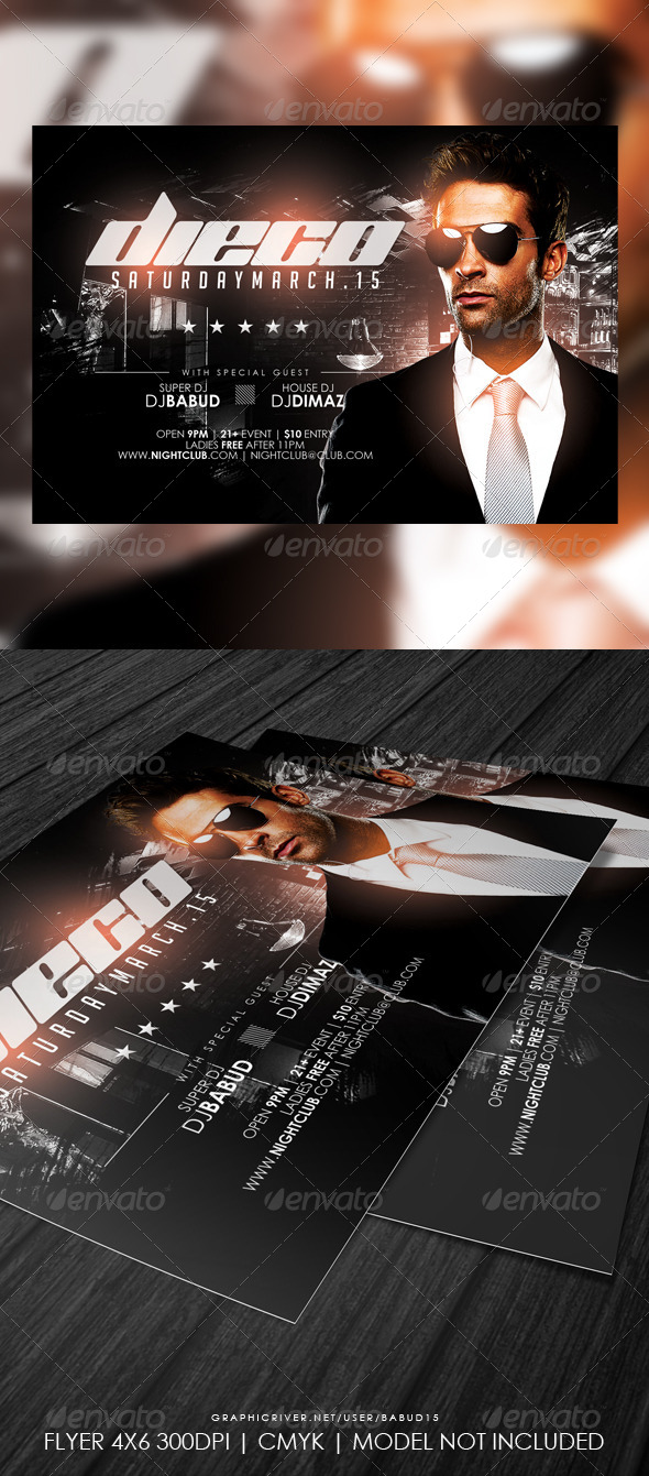 Solo DJ Flyer Template - Events Flyers