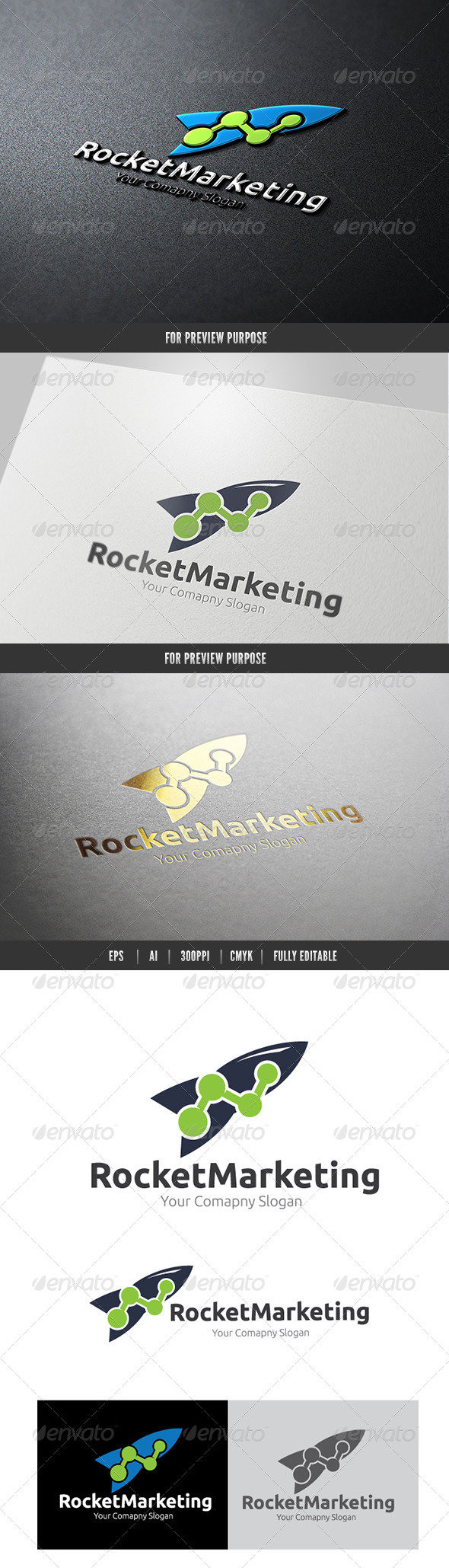 Rocket Marketing Logo - Objects Logo Templates