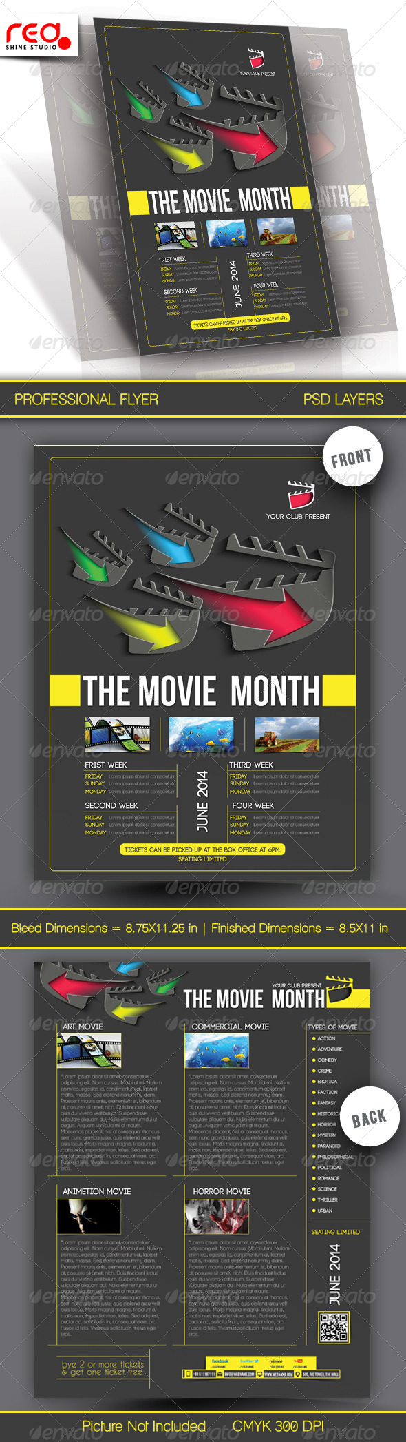 The Movie Month Flyer Template - Commerce Flyers