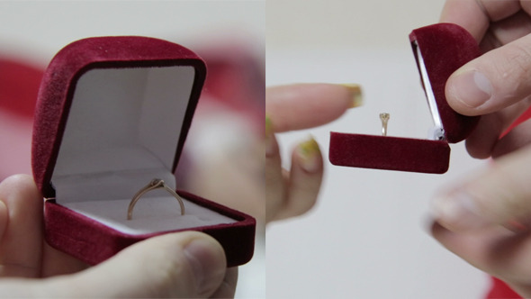 Marriage Proposal Gives a Ring