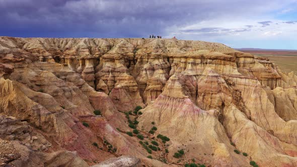 Canyons Tsagaan Suvarga White Stupa in Mongolia alt