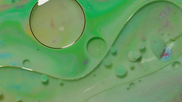 Colorful Green Yellow Bubbles Surface Wallpaper Themes Background Multicolor Space Universe Concept alt