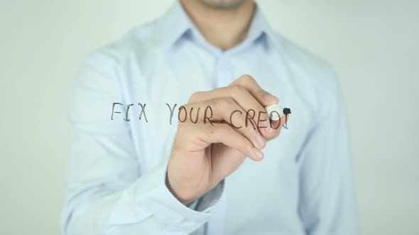 Fix Your Credit, Writing On Screen alt
