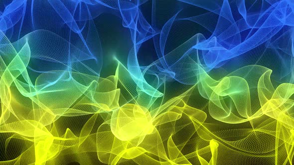 Yellowblue Genesis Wave Abstract Background Animation