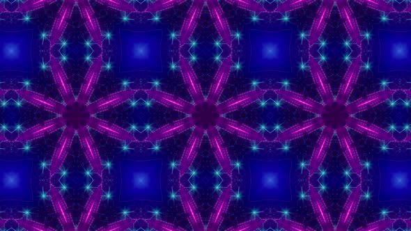 Blinking Blue Light Purple Kaleidoscope Loop 4K 14 alt