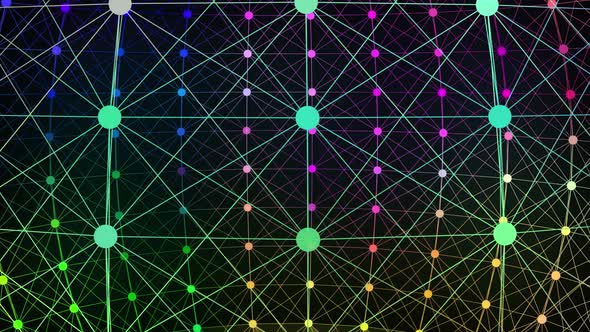 4k Abstract gradient 3d wireframe background 3d rendering